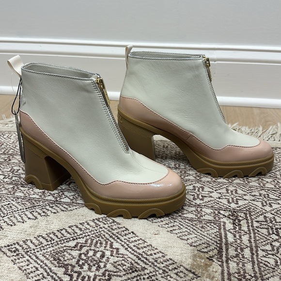 NWT Sorel BREX waterproof leather patent toe platform chunky boots US 9 euro 40 - Picture 4 of 8